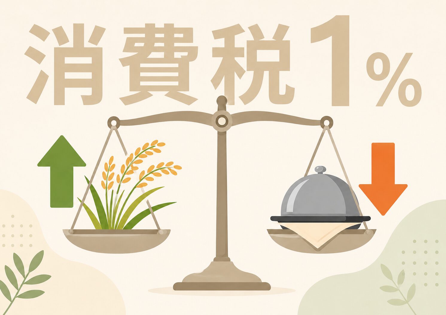 食料品の消費税1％で得する人・損する人は?農家・飲食店の対応策