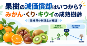 果樹の減価償却はいつから？みかん・くり・キウイの成熟樹齢【愛媛県の税理士が解説】