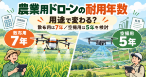 農業用ドローンの耐用年数は何年？7年と5年の違いを解説【愛媛県の税理士が解説】